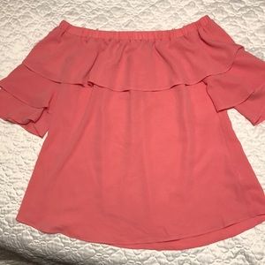 Off the shoulder ruffle blouse
